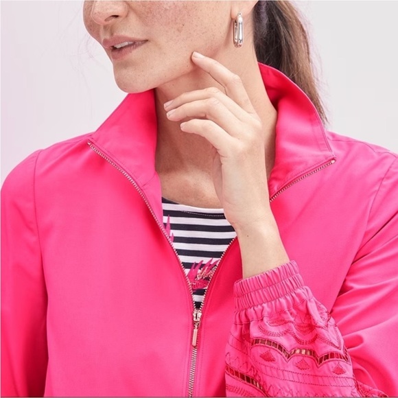 Chicos Zenergy Novelty Cut Out Print Jacker Small - Picture 4 of 14